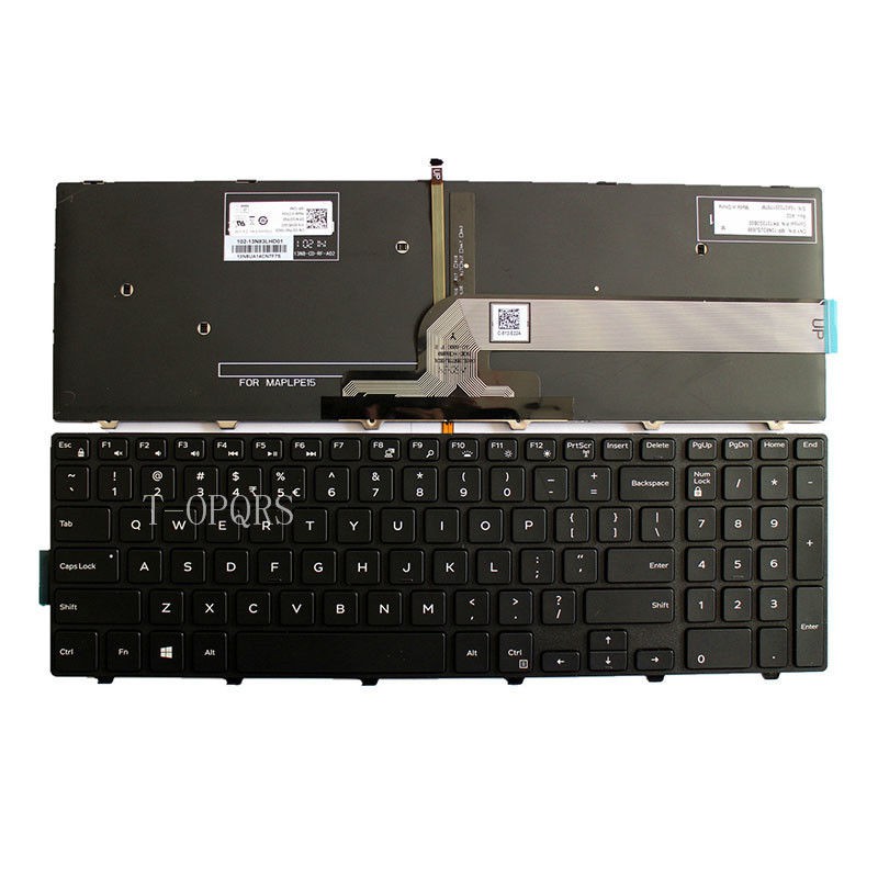 Bàn phím laptop DELL Inspiron 15 5000 5551 5552 5555 5566 5557 5558 5559 US Keyboard Backlit