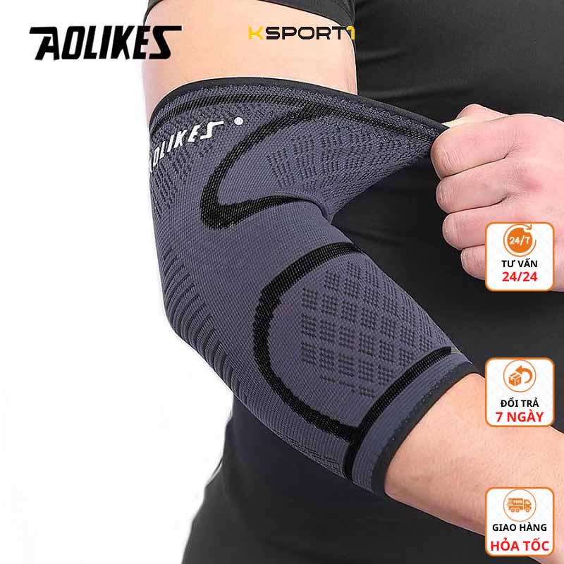 Bảo Vệ Khủy Tay Thể Thao Chính Hãng Aolikes 7547 (1 Đôi)