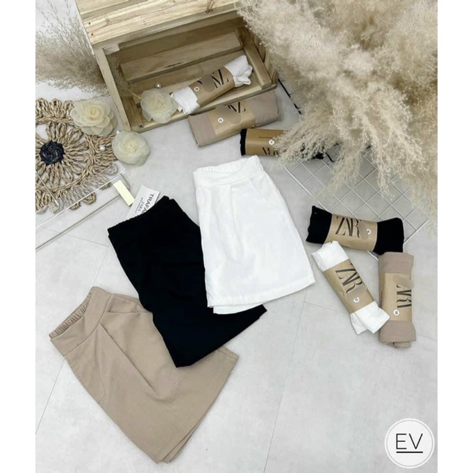 Quần đùi nữ - quần short nữ dáng váy chất đũi siêu mát ( ảnh thật)