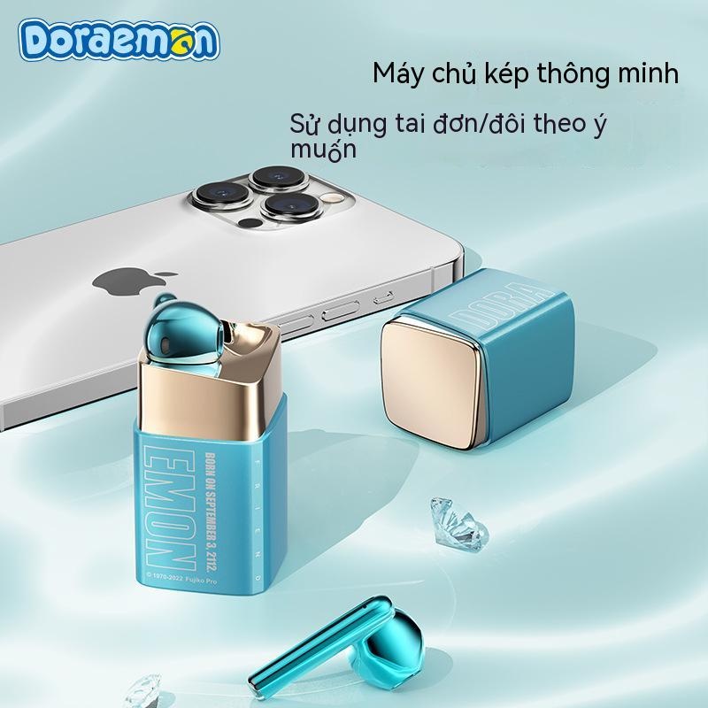 Tai nghe bluetooth Doraemon  mẫu mới   hình thỏi son  tai nghe không dây  tai nghe in-ear  tai nghe bluetooth TWS  hình dễ thương   tai nghe thể thao  tai nghe stereo hai tai   quà sinh nhật   quà tặng   tai nghe chống ồn   Bluetooth 5.3