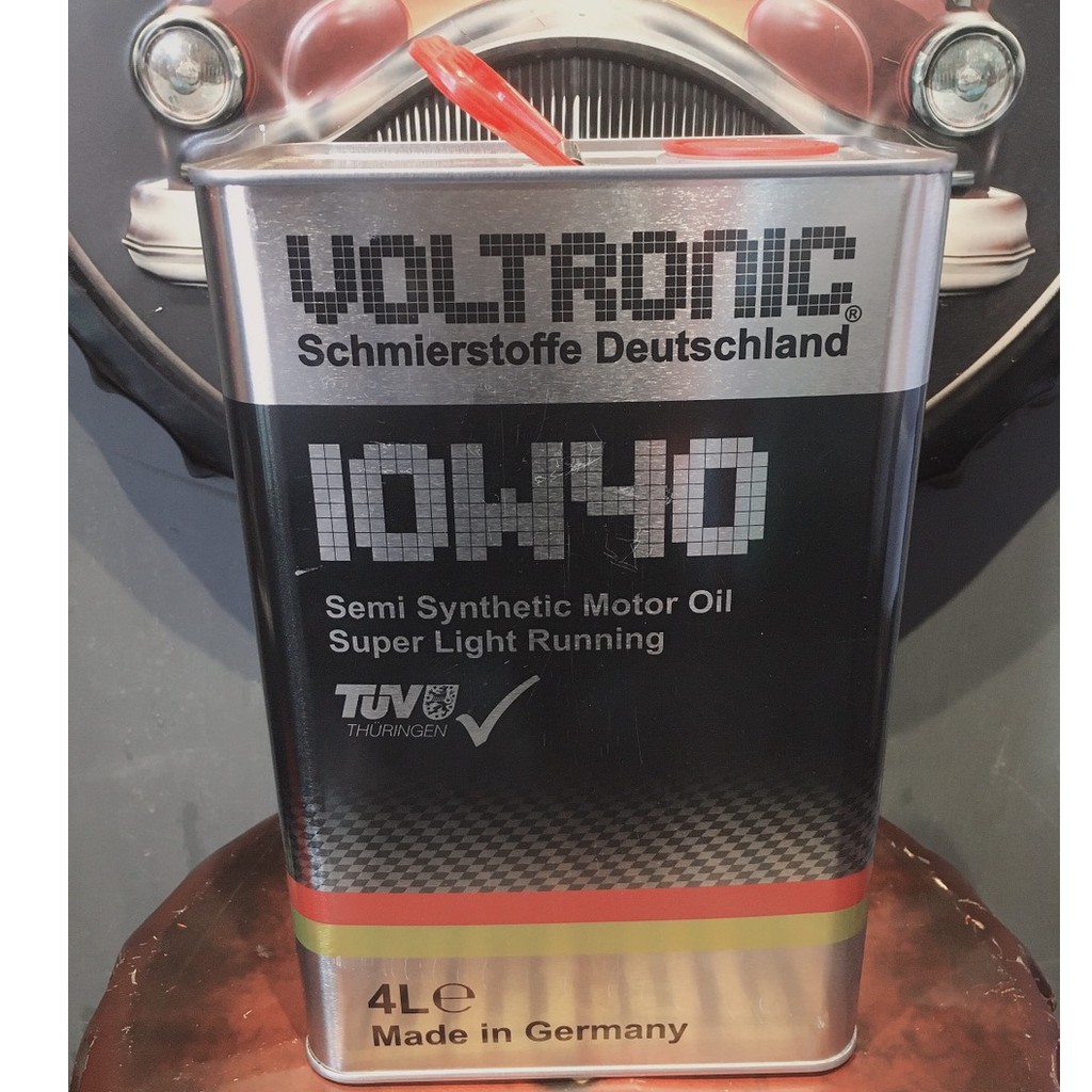 Nhớt Voltronic 10W-40 Semi Sythetic Motor Oil 4 lít chamsocxestore