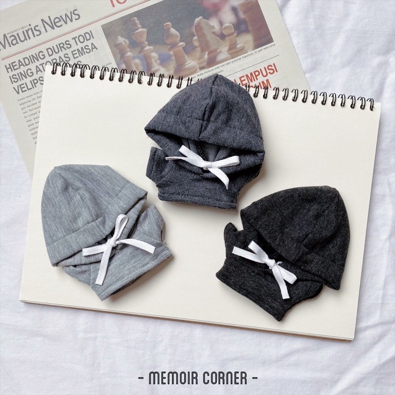 Outfit Doll 10cm - Áo Hoodie oversize / tủ đồ Memoir