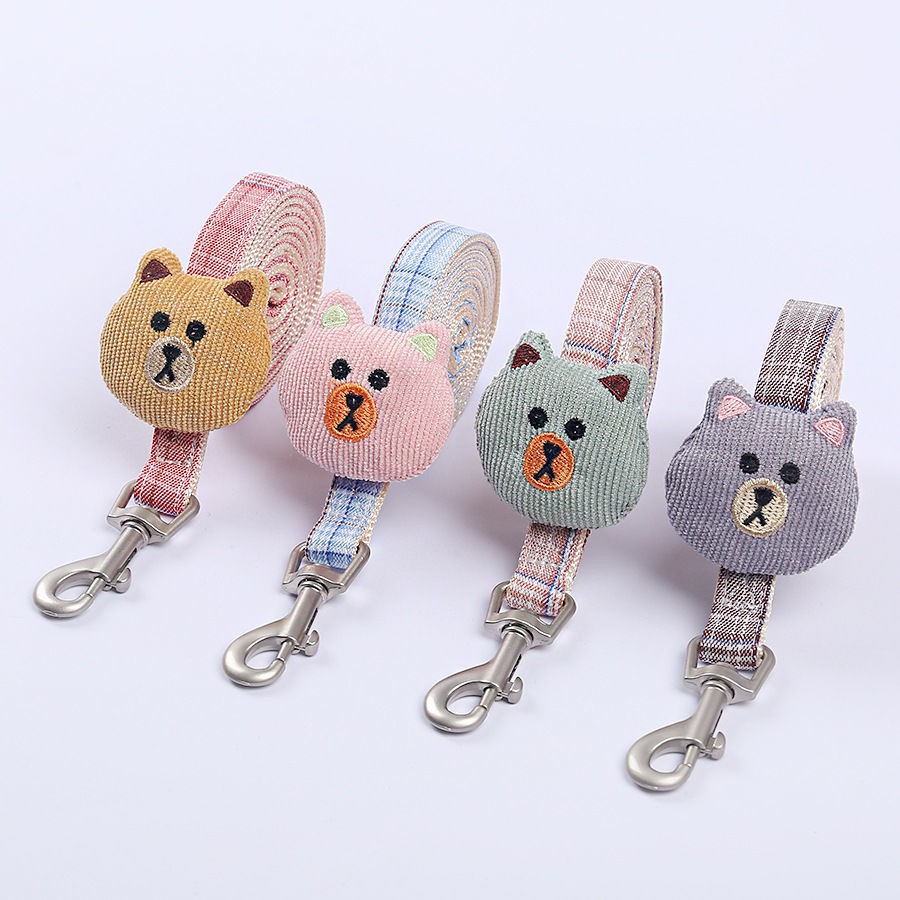 ☒❖Dây xích cho chó Đi bộ thừng Vest Phong cách Chuỗi cổ áo Con nhỏ Teddy Cat Bichon chơi đeo ngực