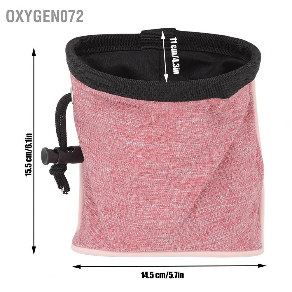 Oxygen072 Oxygen072 Dog Treat Pouch Túi đi bộ có thể thu gọn dành cho chó phân phối túi Poop tích hợp để dạo ngoài trời
