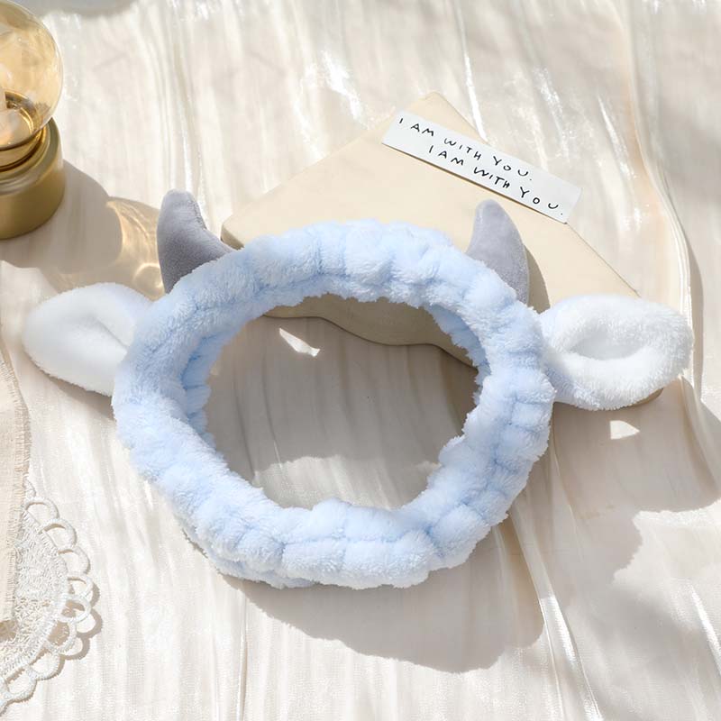 Băng đô rửa mặt thiết kế sừng phong cách Hàn Quốc dễ thương