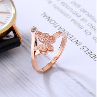 Nhẫn Bướm Phun Cát Titan