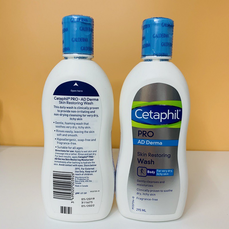 Sữa tắm Cetaphil Pro ⚜️Chính Hãng⚜️ Sữa tắm dành cho da cơ địa, khô Cetaphil Pro Ad Derma Wash 295ml