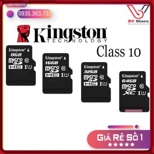 Thẻ Nhớ ✅Freeship✅ MicroSD Class 10 - Bảo hành 5 năm