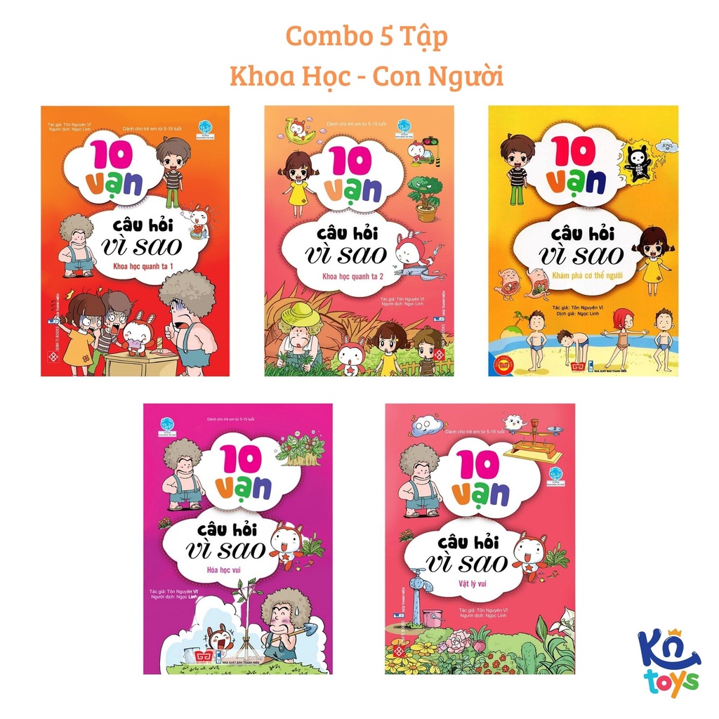 Truyện Tranh Thiếu Nhi – 10 Vạn Câu Hỏi Vì Sao – Đinh Tị (Bộ Combo Có Bìa Áo)