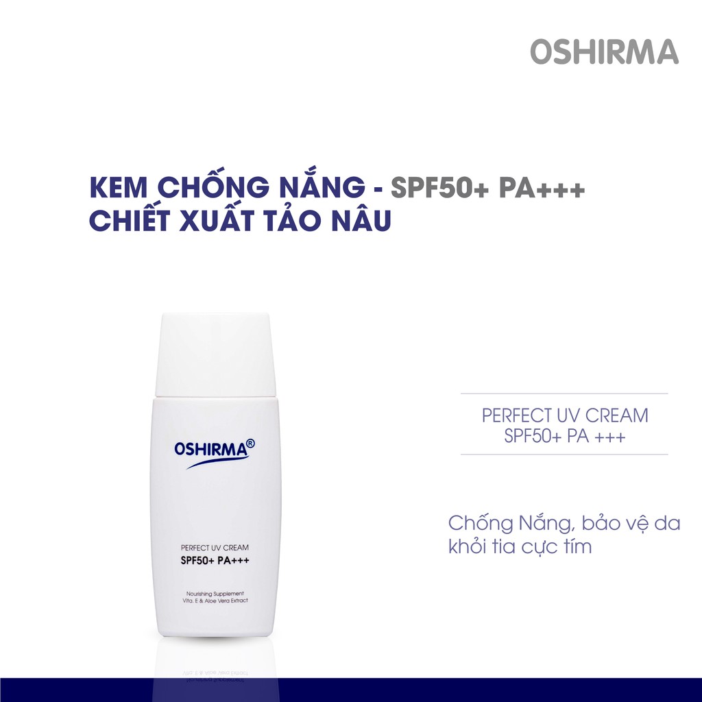 Kem Chống Nắng Oshirma Chiết Xuất Tảo Nâu SPF50 PA+++ 30g