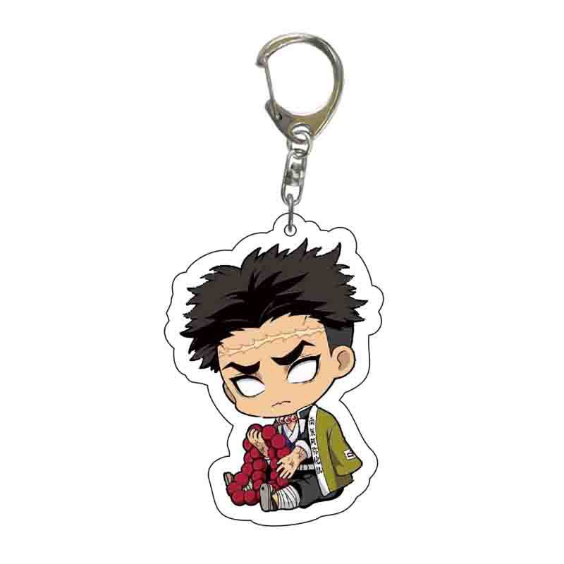 Móc khóa acrylic phong cách hoạt hình Demon Slayer Rengoku Kyoujurou Tanjirou Nezuko Zenitsu Inosuke Shinobu Giyuu Uzui