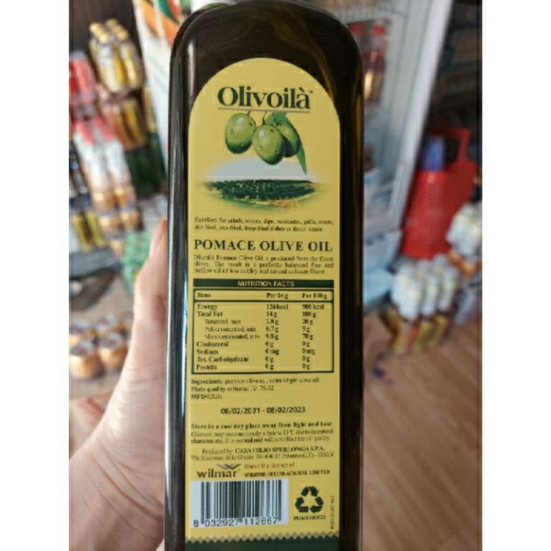 Dầu olive nguyên chất olivoila extra virgin