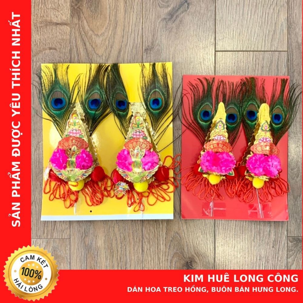 Kim Huê Long Công "dán hoa treo hồng, buôn bán hưng long"- Hàng Chuẩn Đẹp - Cửa Hàng Chú Sa Di Hoan Hỉ