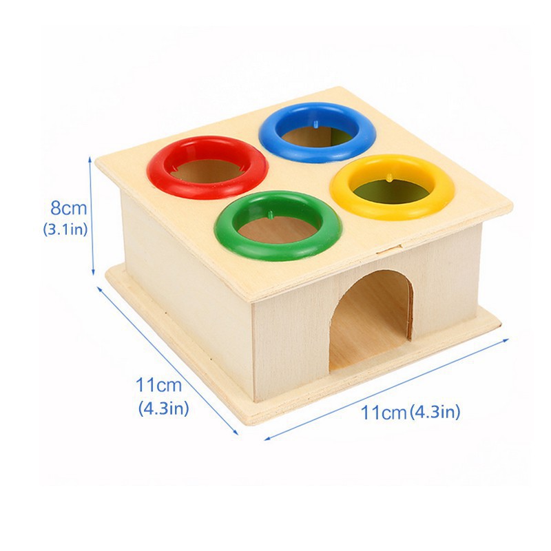 Đồ chơi bộ đập bóng búa gỗ thả hình montessori cho bé - Đồ chơi gỗ thông minh phát triển trí tuệ cho bé