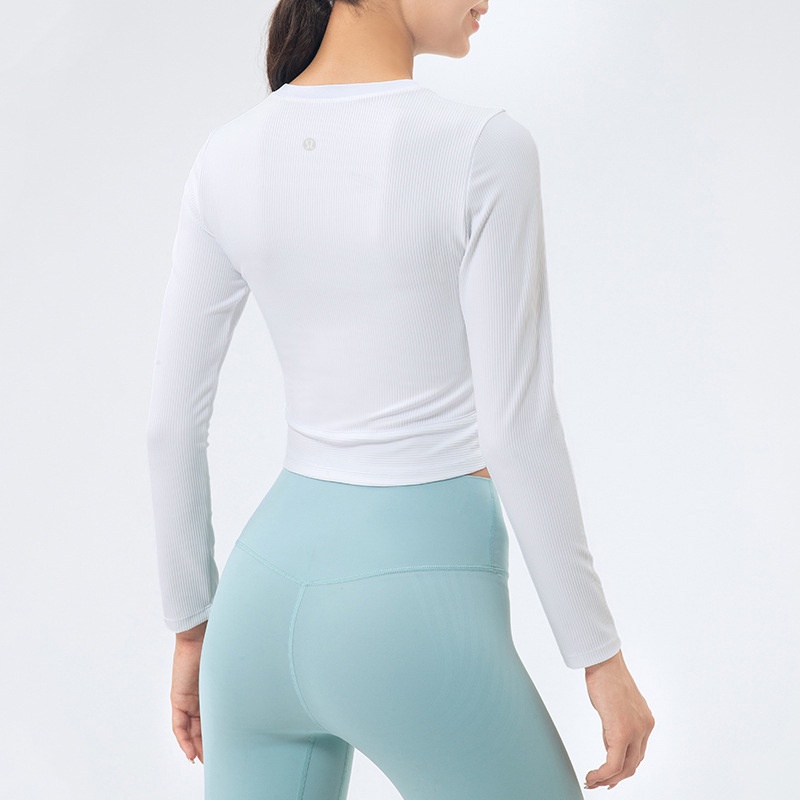 Lululemon    Áo Thun Thể Thao Dài Tay Cổ Tròn ds151 Chất Lượng Dành Cho Nữ