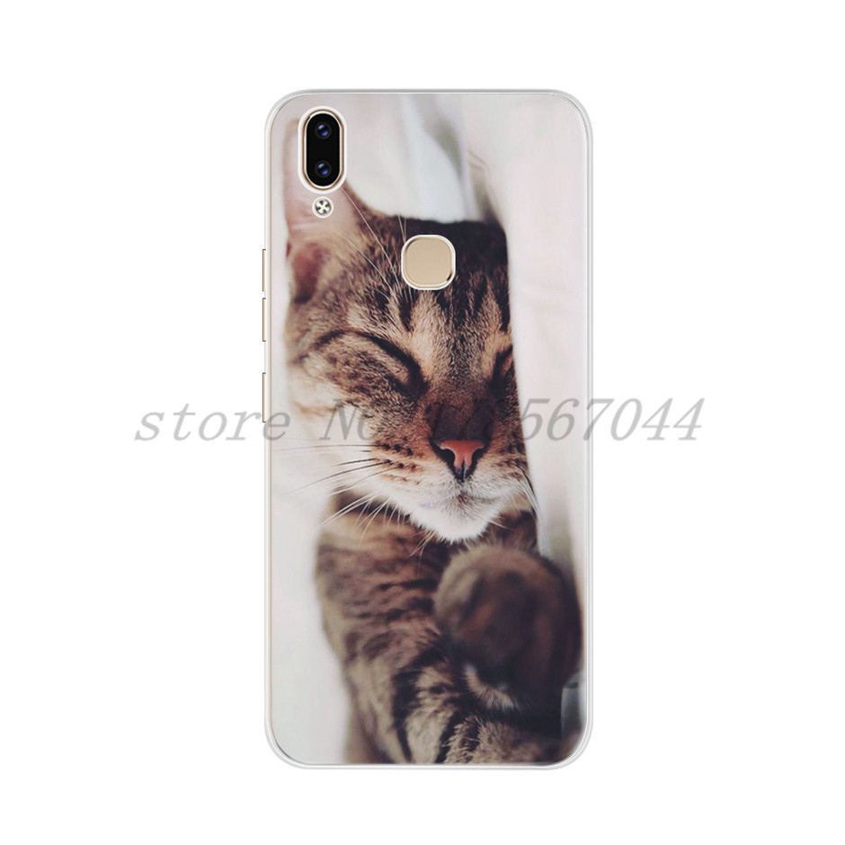 Vivo V9 V9Pro V15 V15Pro V17 V17Pro Case Cute Cat Dogs Pattern Soft Silicone TPU Phone Casing