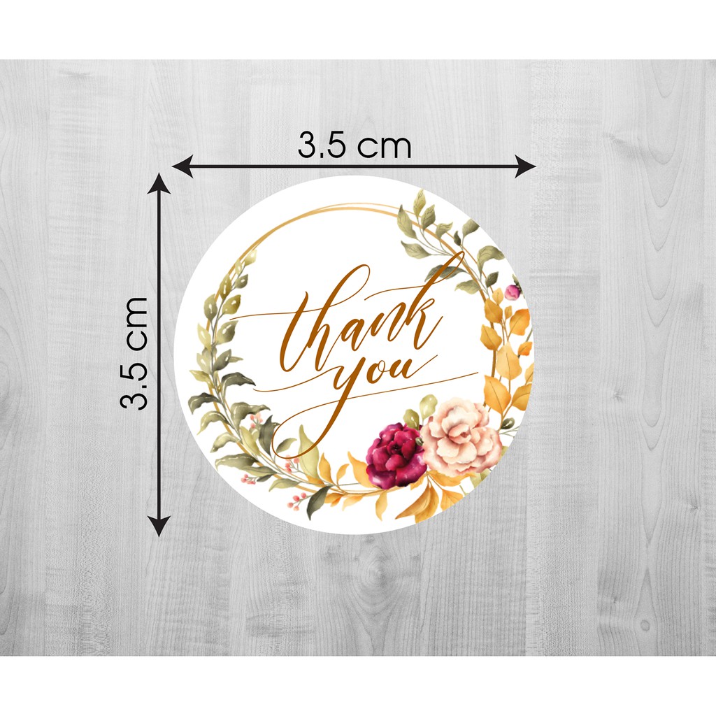 Tem Dán Tròn In Chữ  "Thank You" | BigBuy360 - bigbuy360.vn