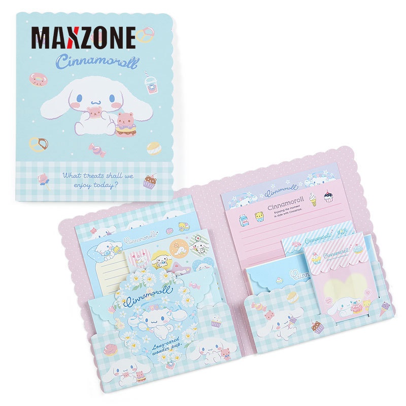 Bộ Nhãn Dán Giấy Ghi Chú Họa Tiết Hoạt Hình Kitty Kuromi My Melody Cinnamoroll Đáng Yêu
