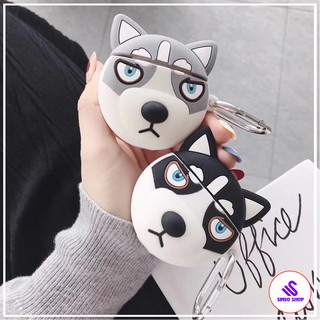Case Airpod 2 Ốp tai nghe bluetooth [HUSKY] Vỏ đựng tai nghe Airpods silicon nhập khẩu_SinSo Shop