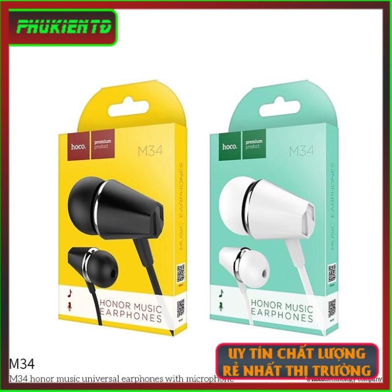 Tai Nghe hoco. M34 Chất Lượng Cao Giắc Cắm 3.5mm Dài 1.2m