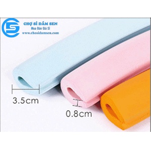 combo 5 cuộn dây cao su bọt biển mềm dài 2m dán bọc góc cạnh bàn, tủ kính, giường an toàn G108-BGxop-2m (trắng kem)
