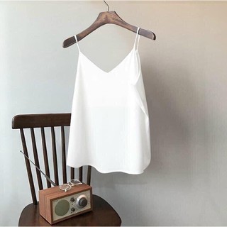 ÁO 2 DÂY LỤA NỮ CỔ TIM CHẤT ĐẸP A142