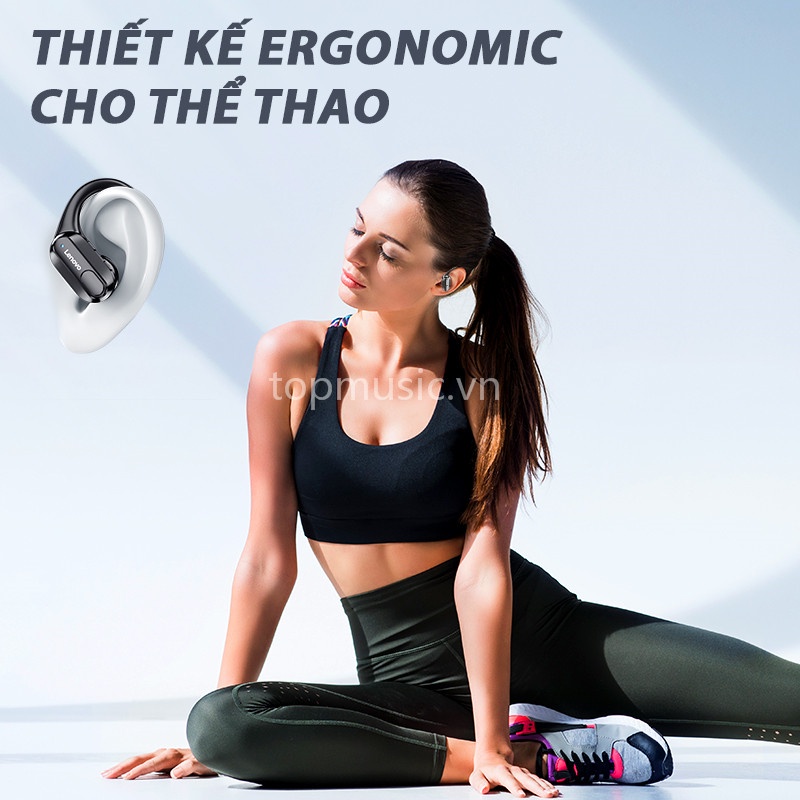 Tai nghe Bluetooth 5.3 thể thao không dây LENOVO THINKPLUS XT80 với màn hình LED chống ồn IPX5 có micrô TWS