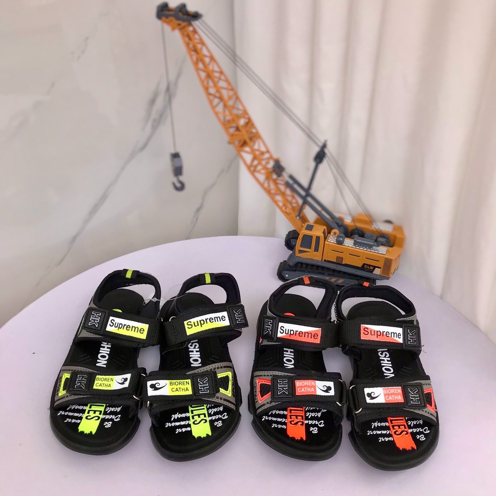 Dép Quai Hậu - Dép Sandal Quai Dính HK Phong Cách Thể Thao Bé Trai 3-12 tuổi K105