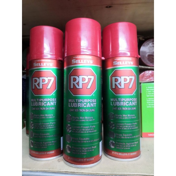 RP7 chai xịt tẩy rỉ sét, bôi trơn đa dụng lọ 150G,300G