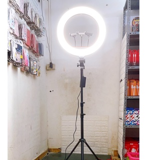 [Đèn livestream 26cm 30cm 36cm] hỗ trợ chụp ảnh, make up 3 chế độ sáng