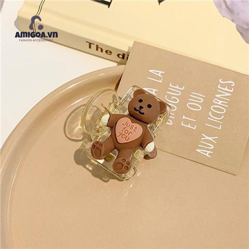 ✨✨ Kẹp Tóc Đuôi Ngựa Hình Gấu Đáng Yêu Phong Cách Hàn Quốc Xinh Xắn Cho Nữ