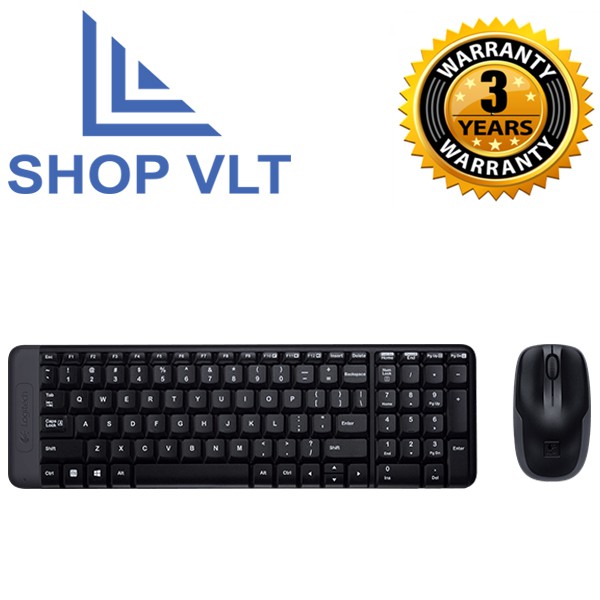 Bộ bàn phím Chuột không dây Logitech MK220 - Hàng Chính Hãng