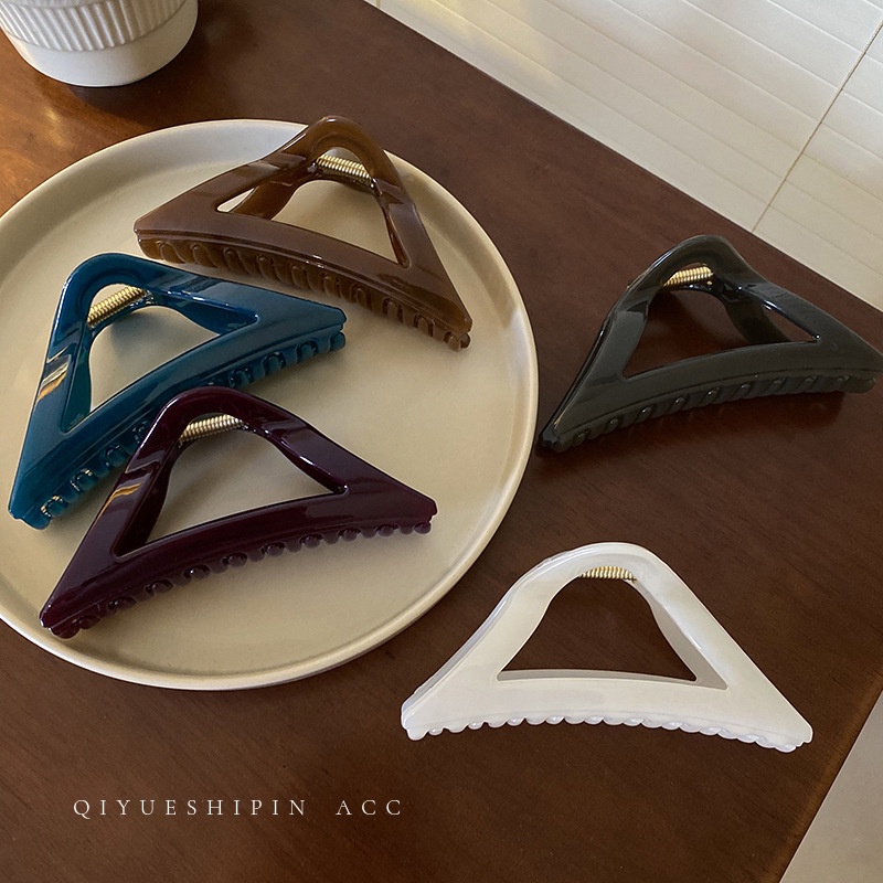 Kẹp Tóc Acrylic Họa Tiết Hình Học Đơn Giản Thời Trang Hàn Quốc