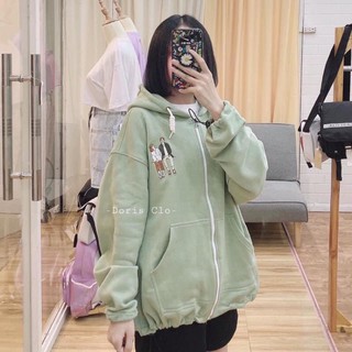 Áo khoác nỉ mũ đôi bạn thân