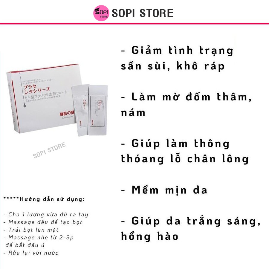 [Auth 100%] Mặt nạ ủ trắng chiết suất nhau thai Nhật Bản mẫu mới nhất - Sopi Store | BigBuy360 - bigbuy360.vn