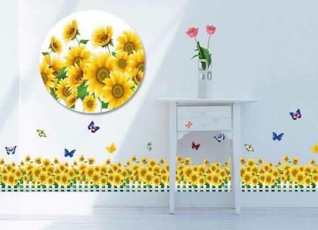 Decal dán chân tường  Tranh dán chân tường trang trí