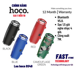 [Chính hãng] Loa bluetooth hoco bs40 chống nước ipx5 có khe cắm USB và thẻ nhớ