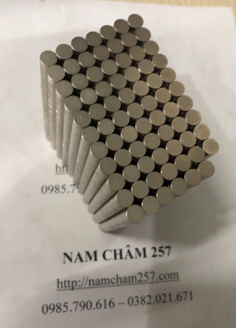 [Xả Kho] Nam châm viên 7x1mm, loại nam châm trắng đất hiếm mỏng lực hút mạnh.