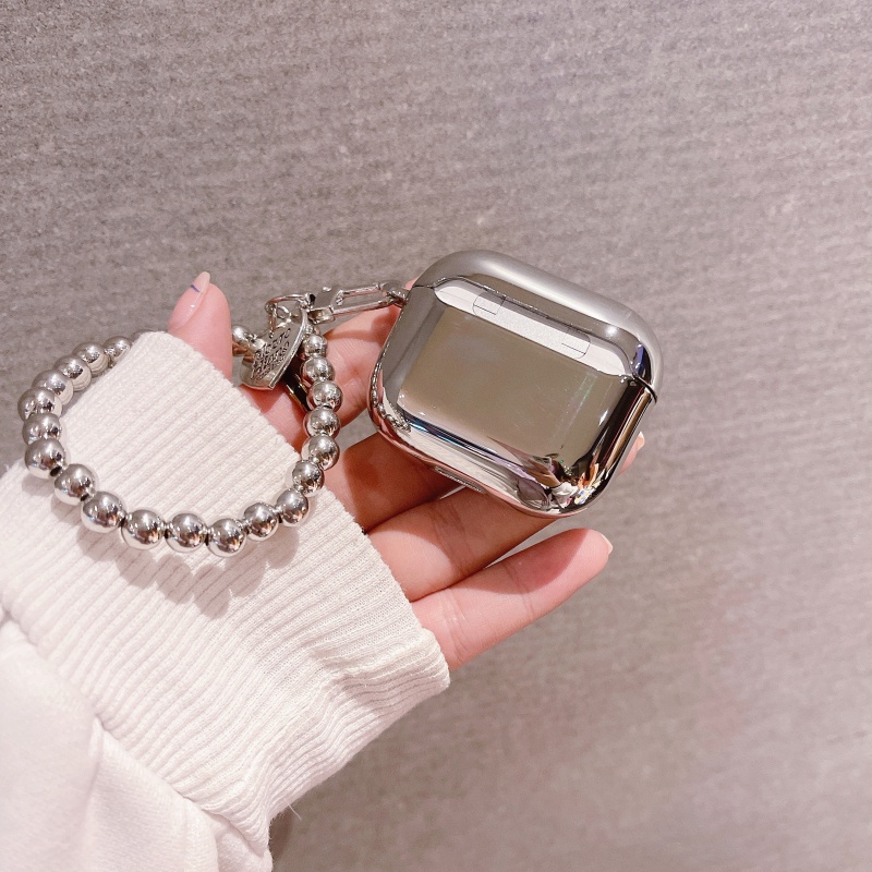 Vỏ Bảo Vệ Hộp Sạc Tai Nghe AirPods Pro 3 2 1 Tráng Gương Mạ Điện Lấp Lánh Sang Trọng