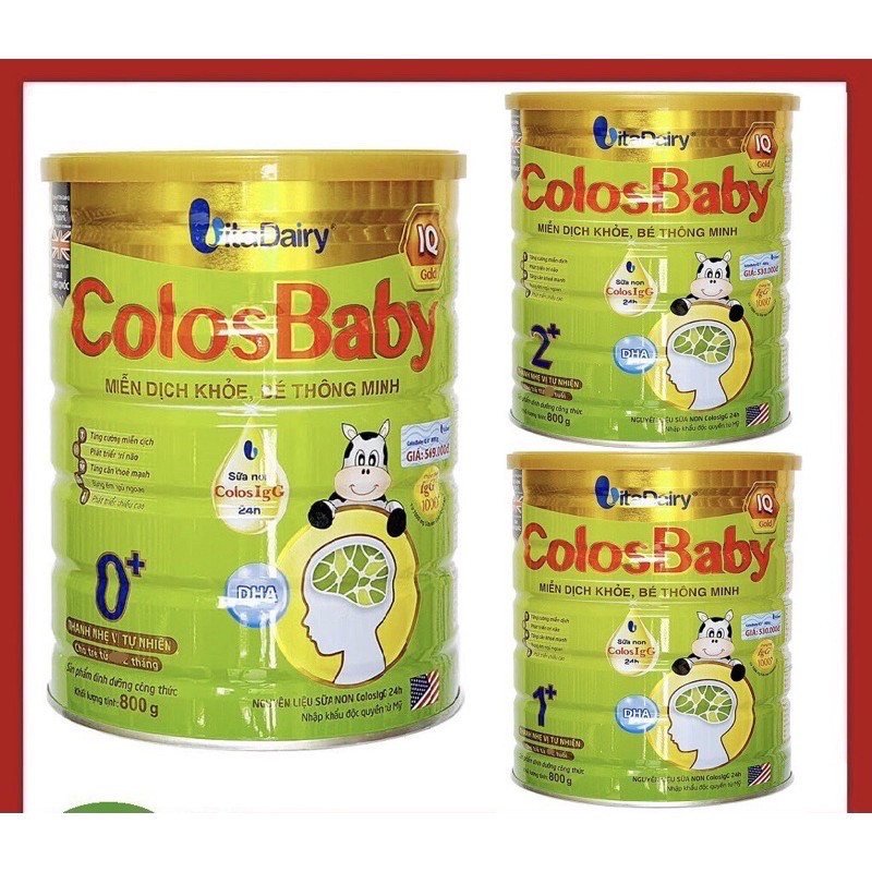 Sữa bột Co losbaby iq số 0,1,2 800g