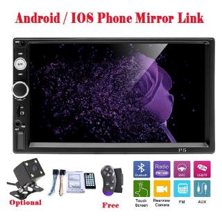 P5 7 "Double 2 Din HD Màn hình cảm ứng Xe Video MP5 Player Android / IOS MirrorLink