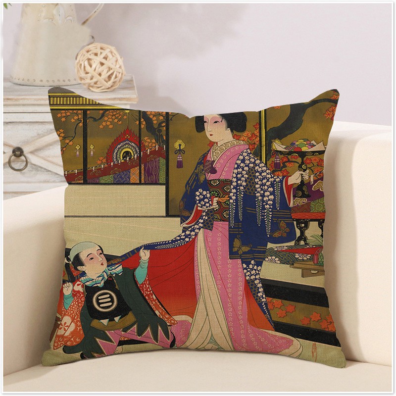 Vỏ Gối 45*45cm Phong Cách Vintage