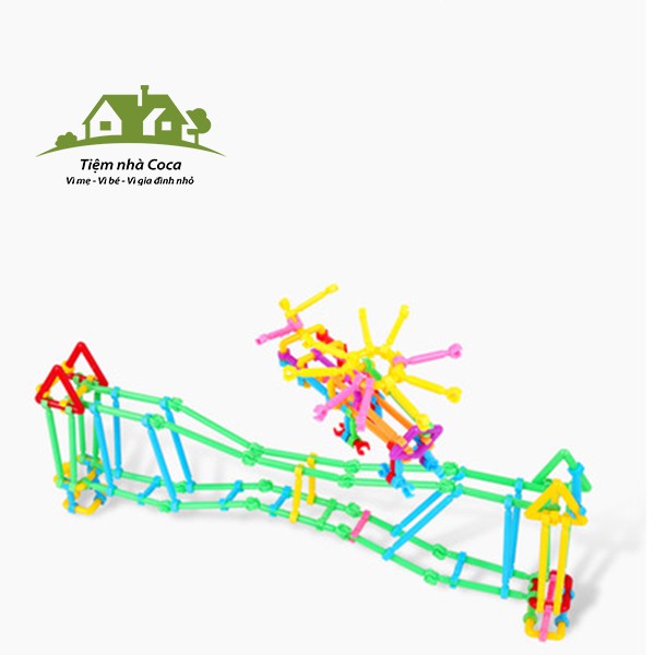 Lego 500 chi tiết lắp ghép que 3D ráng tạo cho bé - Bộ xếp hình que diêm cho bé  - đồ chơi giáo dục thông minh