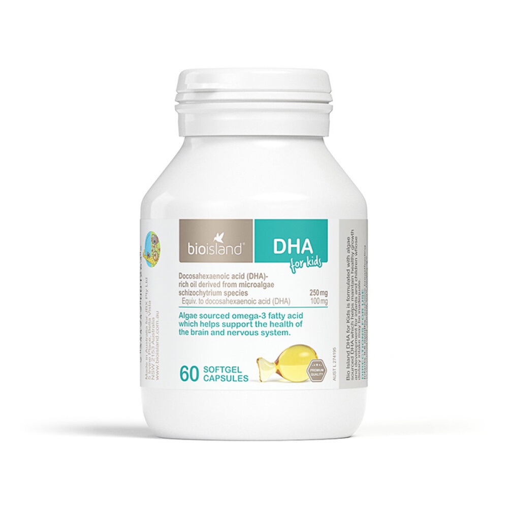 DHA BIO ISLAND DHA CỦA ÚC CHO BÉ 60 VIÊN