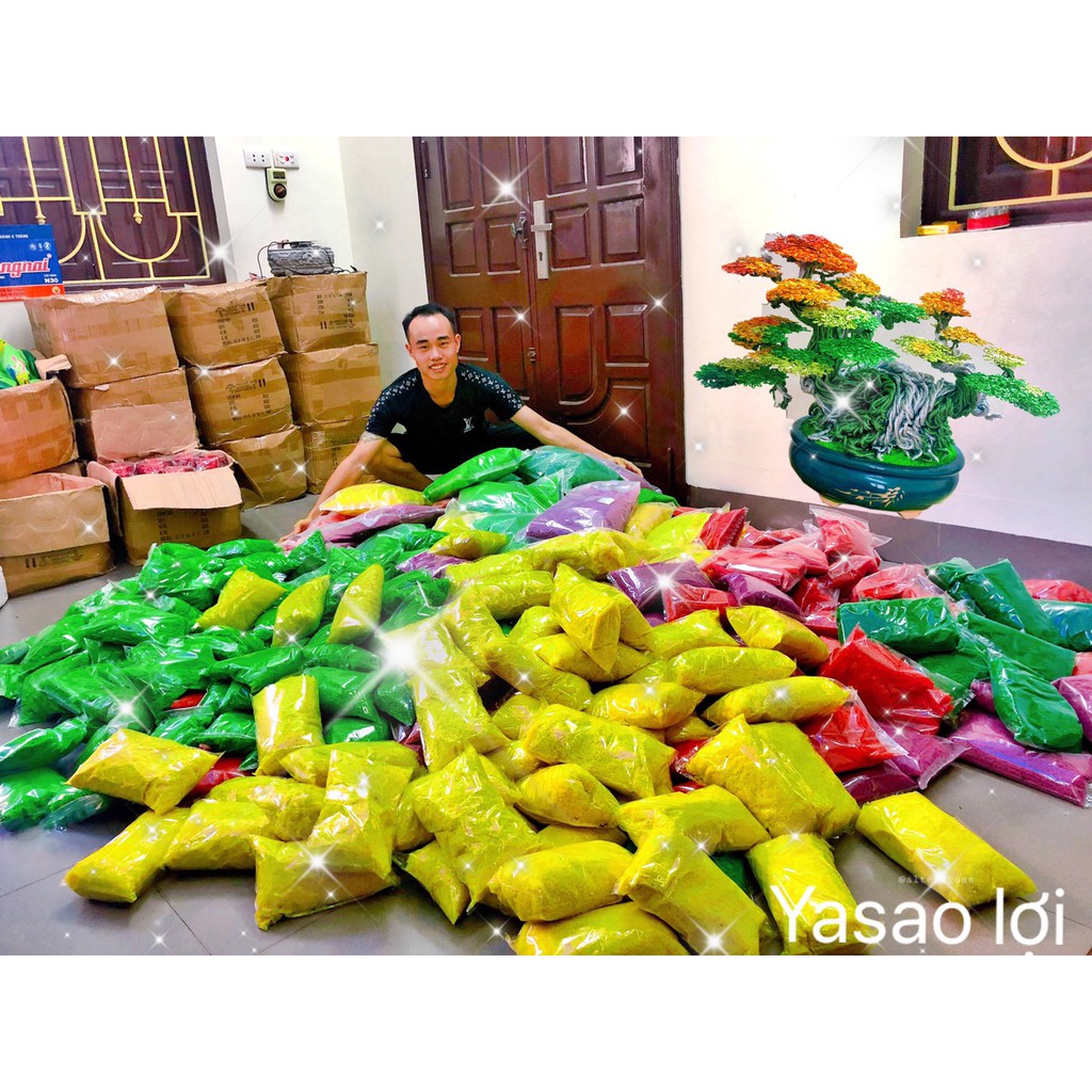 Bột rêu nhựa gói 100gr mô phỏng rêu, cỏ, lá cây tiểu cảnh bonsai,rêu thủy sinh.