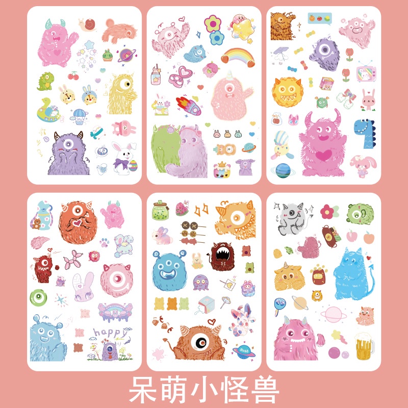 PeachSticker Dán Trang Trí Cho Album Ảnh Họa Tiết Hoạt Hình Dễ Thương Bắt Mắt