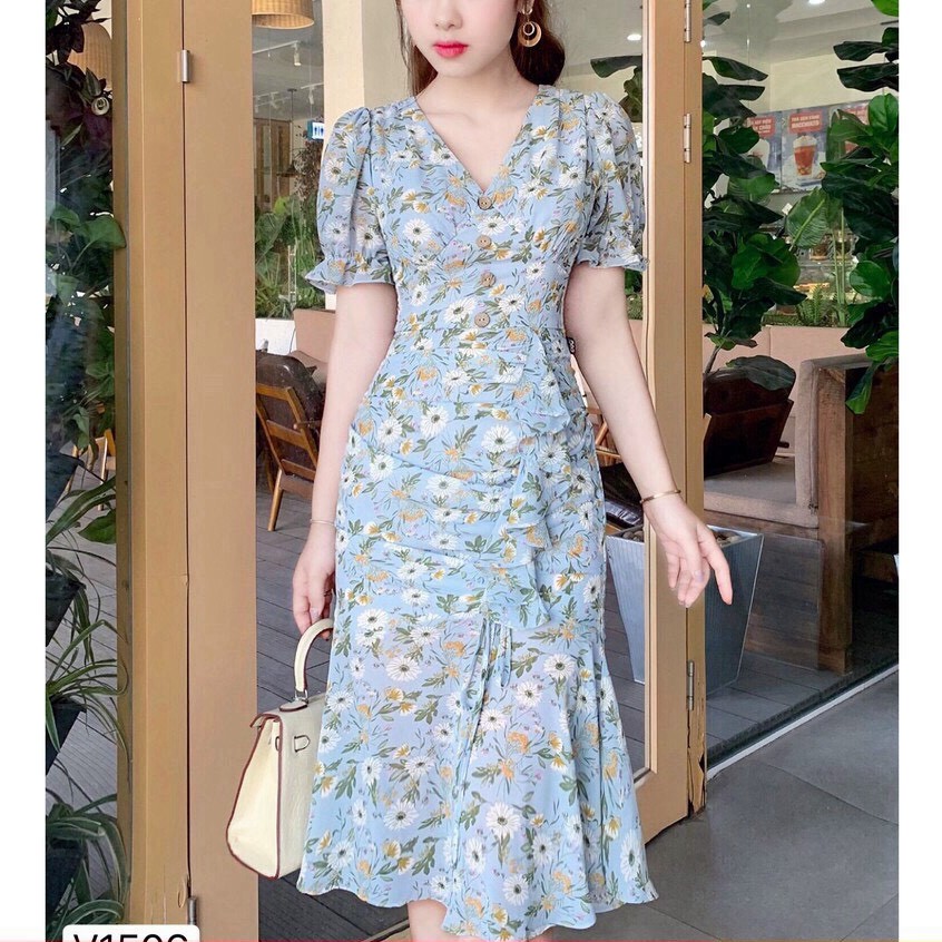 Đầm Hoa Đuôi Cá Phong Cách Nhẹ Nhàng Thanh Xuân Thời Trang Kai_zon | BigBuy360 - bigbuy360.vn