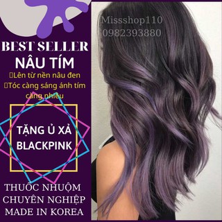 THUỐC NHUỘM TÓC NÂU TÍM HÀN QUỐC