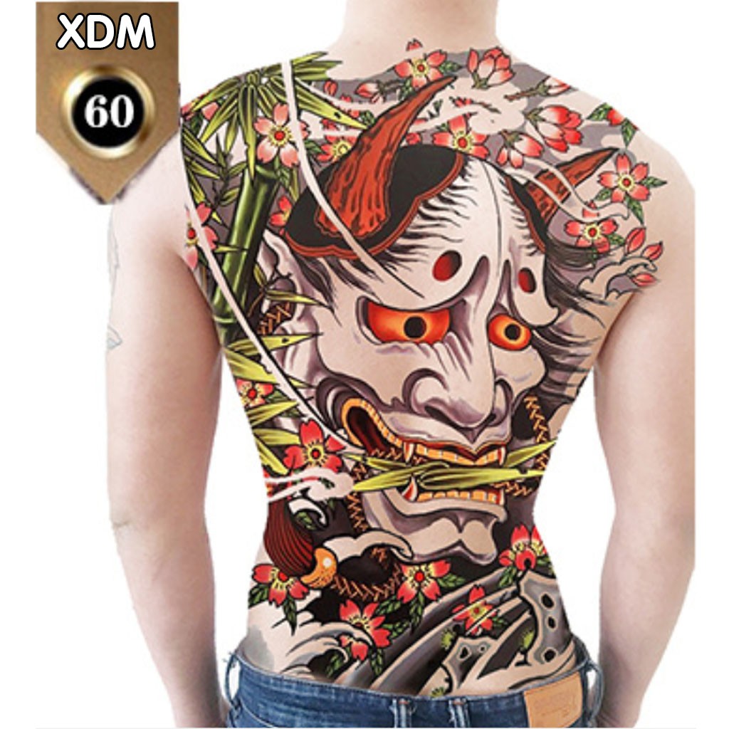 Miếng Dán Xăm Kín Lưng Quỷ Dạ Xoa XDM060