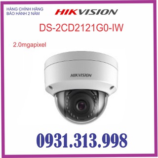 Camera ip dome hồng ngoại không dây 2.0 megapixel hikvision ds-2cd2121g0-iw